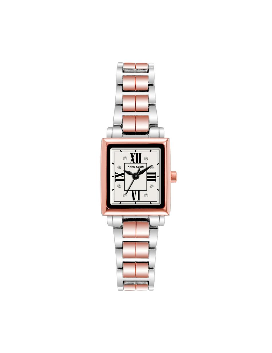 Les métaux Anne Klein Square Case Two-Tone Bracelet Watch   | HYB-7910023